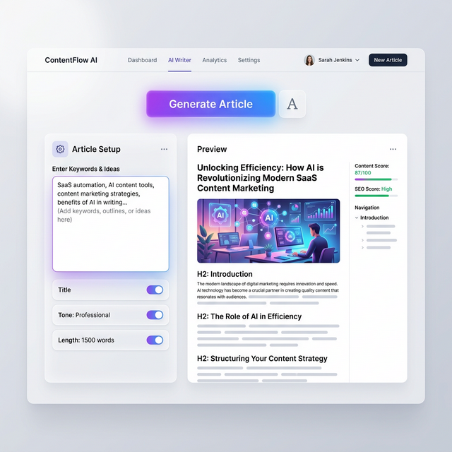 Article Generator UI